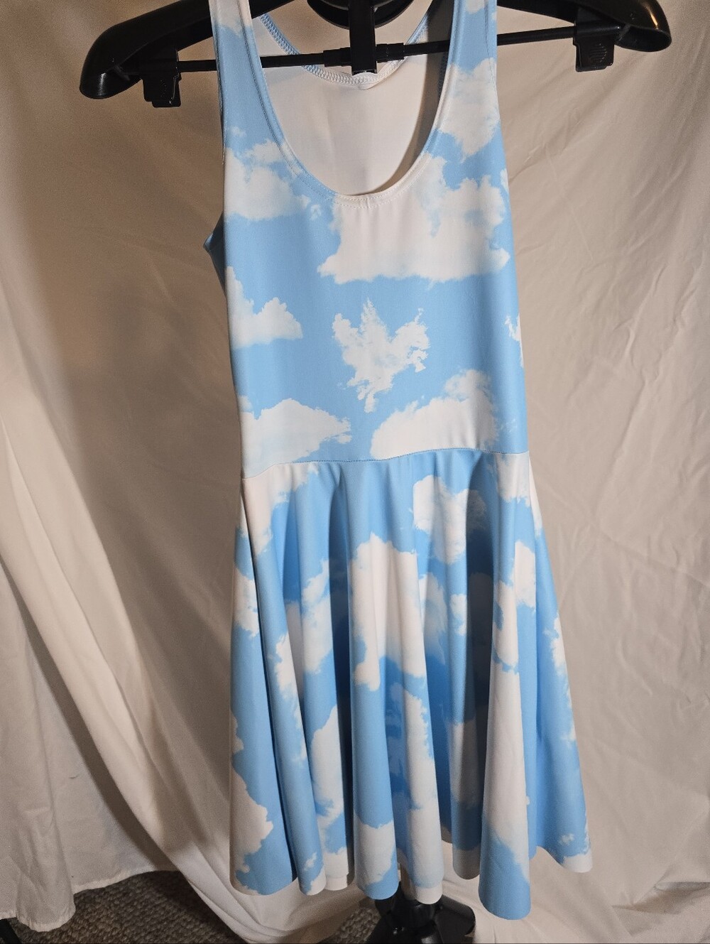 BlackMilk Clouds Reversible Skater Dress - Long Torso Small - Picture 4 of 8